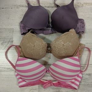 Lot of 3 Victoria Secret bras 34b